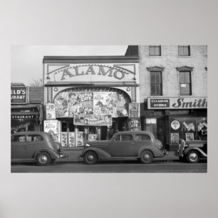 Minneapolis Street Scene, 1930 Poster