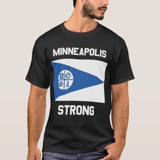 Minneapolis Strong T-Shirt Basique Foncé (Devant)