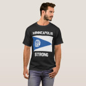 Minneapolis Strong T-Shirt Basique Foncé (Devant entier)
