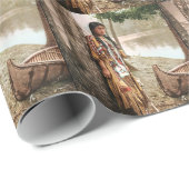 Minnehaha 1897 Native American Hiawatha  Cadeaupapier (Rol Hoek)