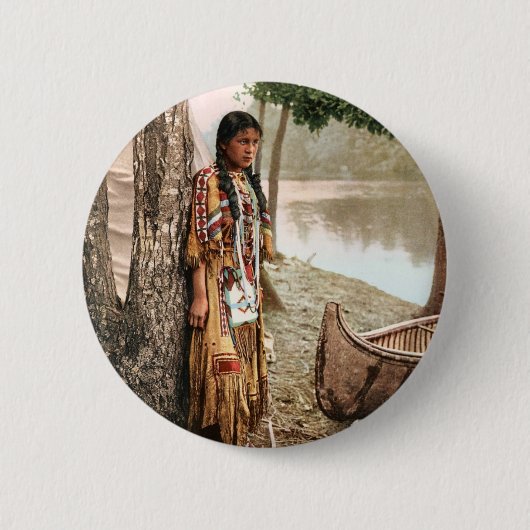 Minnehaha 1897 ronde button 5,7 cm (Voorkant)