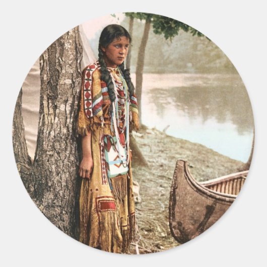 Minnehaha 1897 ronde sticker (Voorkant)