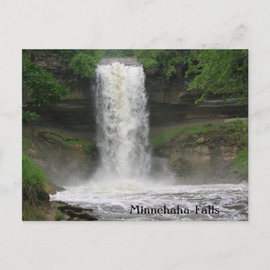Minnehaha-Herfsten Briefkaart (Voorkant)