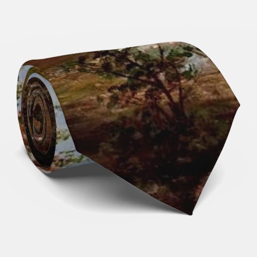 Minnehaha-Herfsten, mooie kunst van Albert Biersta Stropdas (Opgerold)