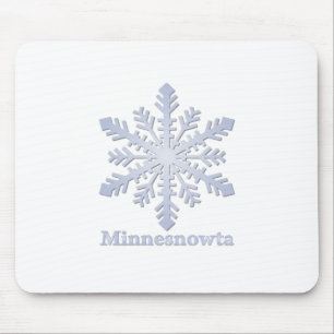 Minnesnowta Blue Snowflake Muismat
