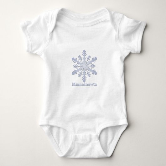 Minnesnowta Blue Snowflake Romper (Voorkant)