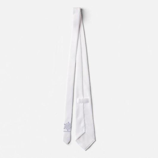 Minnesnowta Blue Snowflake Stropdas (Achterkant)