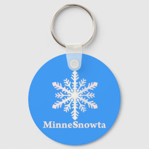 MinneSnowta met Snowflake Sleutelhanger