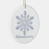 Minnesnowta Snowflake Keramisch Ornament (Rechts)