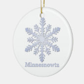 Minnesnowta Snowflake Keramisch Ornament (Links)