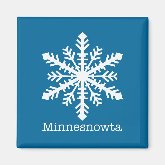 Minnesnowta Snowflake Magneet (Voorkant)