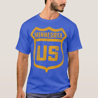 Minnesota - Amerikaanse wegwerpspiegel met noodwee T-shirt