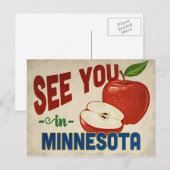 Minnesota Apple - Vintage Travel Briefkaart (Voorkant / Achterkant)