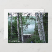 Minnesota au lac Carte postale (Devant / Derrière)