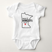 Minnesota-Baby, iemand in Minnesota houdt van me Romper (Voorkant)