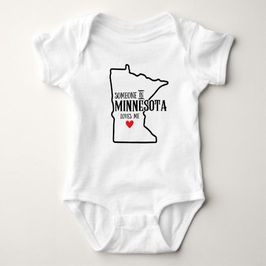 Minnesota Baby, Iemand in Minnesota houdt van mij Romper (Voorkant)