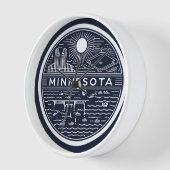 Minnesota Ball Wall Clock (Hoek)