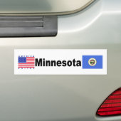 Minnesota Bumpersticker (Op auto)