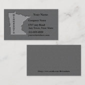 Minnesota Carte de visite d'État en pierre taillée (Devant / Derrière)