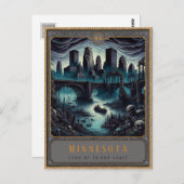 Minnesota | Carte postale Art gothique (Devant / Derrière)