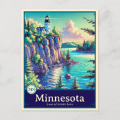 Minnesota | Carte postale ombragée style Anime (Devant)