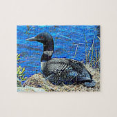 Minnesota Common Loon Legpuzzel (Horizontaal)