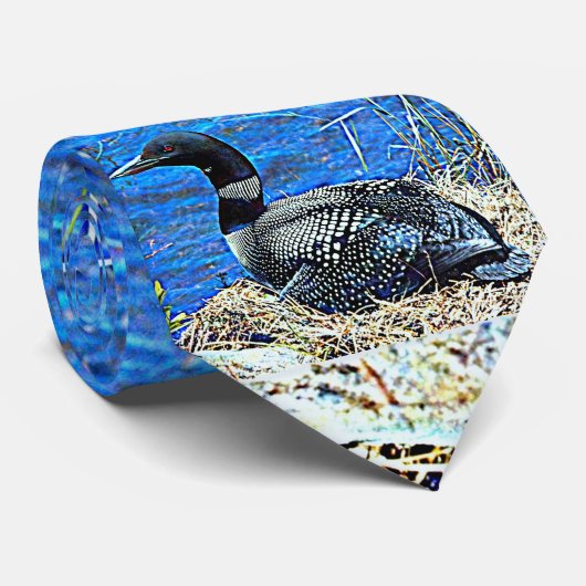 Minnesota Common Loon Stropdas (Opgerold)