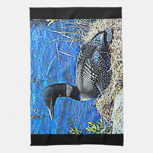 Minnesota Common Loon Theedoek (Verticaal)