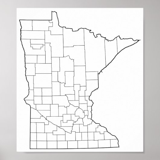 Minnesota County's Blank overzicht (Voorkant)