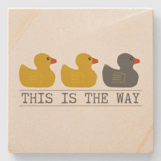 Minnesota Duck Duck Grey Duck - Zo gaat het Stenen Onderzetter