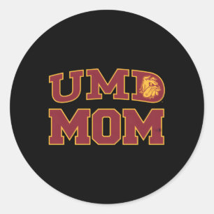 Minnesota Duluth Umd Bulldogs Moeder Ronde Sticker