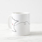 Minnesota en Utah - Coeur2Coeur Coffee Mug (Devant gauche)