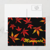 Minnesota Feuilles Automne Carte Postale (Devant / Derrière)