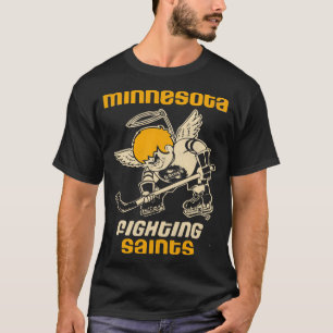 Minnesota Fighting Saints Retro Defunct Hockey T-shirt