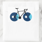 Minnesota Flag Cycling Rechthoekige Sticker (Tas)
