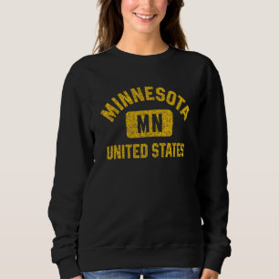 Minnesota Gym Style Disted Amber Print Trui