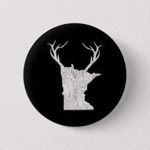 Minnesota hertenjacht shirt - vintage hertenjacht ronde button 5,7 cm