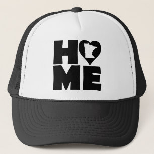 Minnesota Home Heart State Ball Cap Trucker Hoed Pet