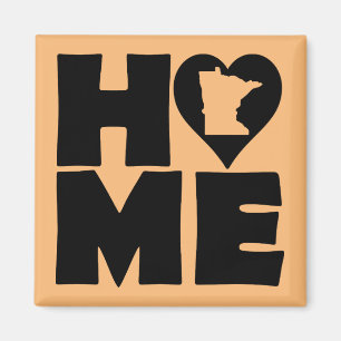 Minnesota Home Heart State Fridge Magnet Magneet