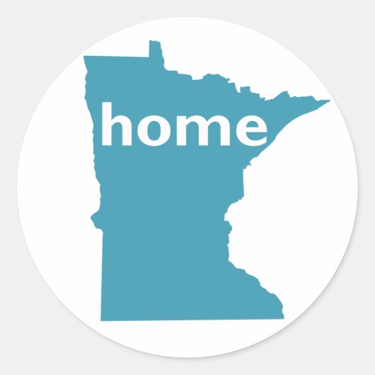 Minnesota Home Ronde Sticker (Voorkant)