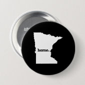 MINNESOTA HOME STAAT -.png Ronde Button 7,6 Cm (Voorkant /achterkant)