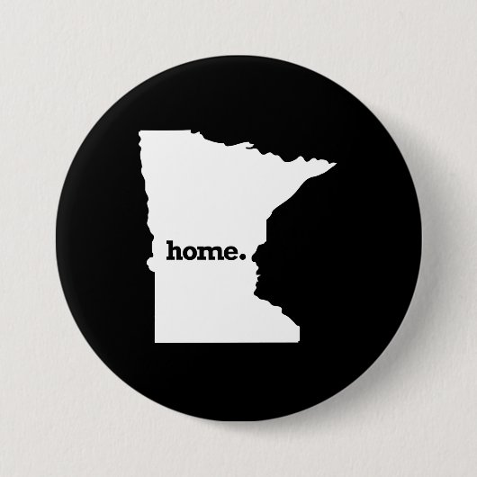 MINNESOTA HOME STAAT -.png Ronde Button 7,6 Cm (Voorkant)