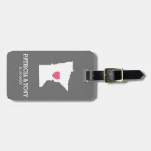 Minnesota Home State Love met optisch hart Bagagelabel (Voorkant horizontaal)