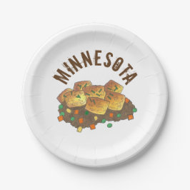 Minnesota Hot Dish Tater Tot Casserole Papieren Bordje