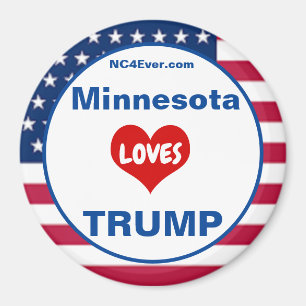 Minnesota HOUDT VAN TRUMP Patriottische Koelkast Magneet