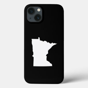Minnesota in wit en zwart iPhone 13 hoesje
