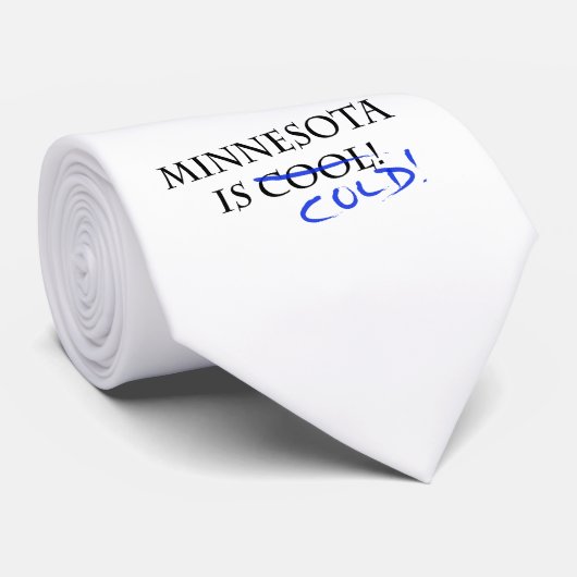 Minnesota is Cool - en Cold! Stropdas (Opgerold)