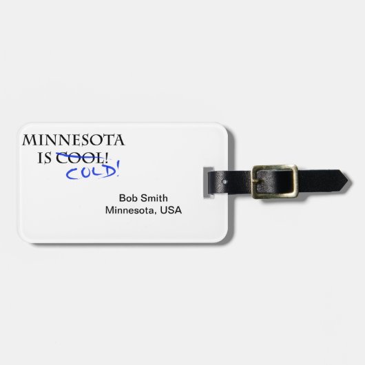 Minnesota is kool bagagelabel (Voorkant horizontaal)