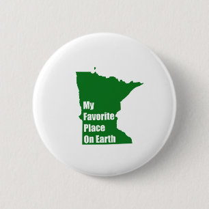 Minnesota is mijn favoriete plek op aarde ronde button 5,7 cm