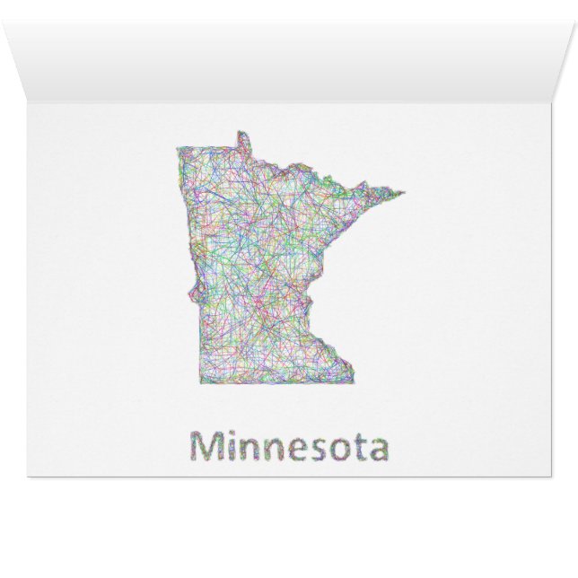 Minnesota-kaart (Binnen Horizontaal (Onder))